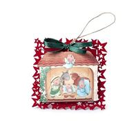 Mopec 10 x 10 x 1 cm NWA6400 Confezione di 6 magneti Nascita in legno Pit&Pita con Sottobicchieri in feltro, Multicolore