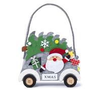 Mopec 15 x 20 x 7 cm NA149 Cesto in Feltro Grigio Patata Noel in Auto, Multicolore