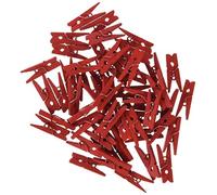 Mopec a1121.14 - Scatola da 100 Mini mollette, Colore: Rosso