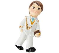 Mopec Amirante Bianco, Z9680 Magnete con Anello Comunione Bambino Ammiraglio, 6 cm, Confezione da 12, Resina, Taglia unica, 2,8 x 6 x 1,2cm, Unità