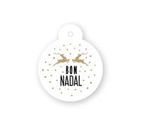 Mopec Confezione da 24 biglietti a forma di palla di natale Renos Bon Nadal Ø4 cm
