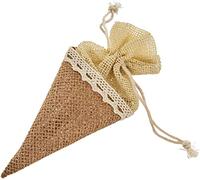 Mopec Cono-Bolsa, Juta, Marrone, 4 x 4 x 15 cm, 12 Pezzi