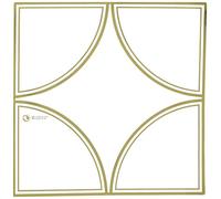 Mopec E546-Scatola Trasparente con Angoli in Oro, con Sciarpa Cute Boyfriend, Confezione da 25 Pezzi