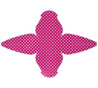 Mopec E581,34-Scatola con 2 Stampati, Reversibile, Colore: Rosa Fucsia con Puntini, Colore: Bianco, Confezione da 25 Pezzi