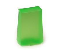 Mopec E809,39-Scatola a Forma di Base della Piramide Alta, Colore: Verde Trasparente, Confezione da 25 Pezzi
