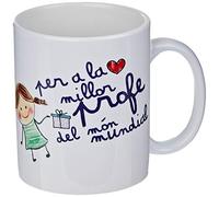 Mopec G100.2.2 Tazza in ceramica a la millor profe in confezione regalo, porcellana