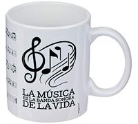 Mopec G297.2 Tazza in ceramica "Spartito musicale CAT", 330 ml