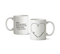 Mopec G471.7 Tazza Ceramica Eu Te Amo Mãe Cuore, Bianco