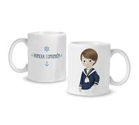 Mopec G736.1 Tazza Ceramica Prima Comunione Bambino Marinaio Blu