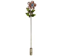 Mopec M1036-Alfiler in Metallo con Fiori di Colore e votazione di Strass con Collana, Confezione da 12 Pezzi