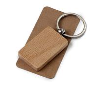 Mopec MW5 Portachiavi Legno Rettangolare, 3 x 5,2 cm, Multicolore