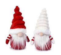 Mopec NA156 Confezione da 2 gnomi Cappello Rosso e Bianco 9 x 16 x 6 cm.
