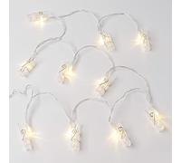 Mopec NM85 Ghirlanda con pinzette e 10 luci LED 160 cm.