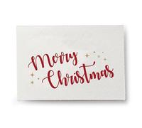 Mopec NX9 Confezione da 180 Cartoncini, Merry Christmas Stelle, 5 fogli di 36 biglietti, 5 x 3,5 cm.