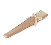 Mopec Pack abanicos de Madera y Tela Marfil adornado WA193.23.AM Confezione da 6 ventagli in Legno e Tessuto Avorio Decorato, Biancaneve, 4x23cm, 6 unità