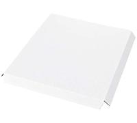 Mopec QE18.01 - Base per espositore piccolo, bianco, 25,5 x 22 x 2 cm, in cartone, taglia unica