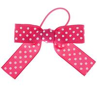 Mopec S9836.34 Fiocco Fucsia Talpos Bianco e Cordino Elastico, 15 mm, 24 Pezzi, Tessuto