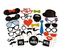 Mopec Set di postizos Fantasia per Matrimonio, Cartone, Multicolore, 25 x 24 x 10 cm, 31 Pezzi