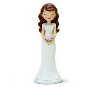 Mopec Figura Torta Sposa, Keramik, Bianco, 21 cm