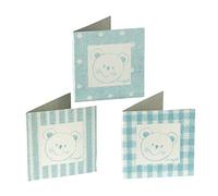 Mopec X49,03-Scheda librito Un Orsetto, Colore: Blu, Set di 3 Stampe Varie, Confezione da 99