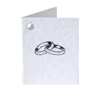 Mopec X62,12-con Scheda librito alleanze in Argento, Confezione da 100 Pezzi