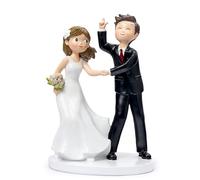 Mopec Y107 Figura Torta Matrimonio Sposi Vai baldoria! 17 cm.