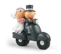 Mopec Y70 - Figura per Torta Coppia di sposi Pit & Pita in Moto, 17 cm