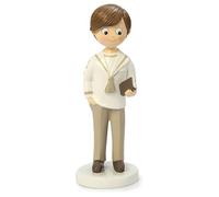 Mopec Y738 Figura Comunione Marinaio Camicia Beige Mano in Tasca 17 cm.