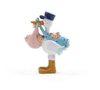 Mopec Z5810-Magnete Cigueña Amorosa con Gemelli Pit & Pitta, Confezione da 12 Pezzi