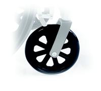 Mopedia Coppia Ruote Anteriori Con Forca per Sedia Comoda modello Rs941 Nero