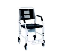 Mopedia Sedia comoda fissa Onda wc e Doccia In Alluminio Nero