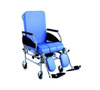 Mopedia Sedia Comoda Reclinabile 4 Ruote Azzurro
