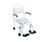 Mopedia Sedia comoda transito Onda Per wc e Doccia Su Ruote Bianco