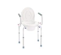 Mopedia Sedia Comoda wc 4 Funzioni In 1 Braccioli ribaltabili Bianco