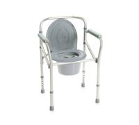 Mopedia Sedia pieghevole Comoda wc in alluminio 4 Funzioni In 1 Grigio