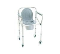 Sedia comoda wc con ruote 4 funzioni in 1