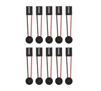 MOPFOL 10Pcs 4-Pin PC Case Buzzer Altoparlanti - Connettore Allarme Scheda Madre Spina per Computer Costruire & Riparazione, Cavo 6cm con Filo Rosso/Nero