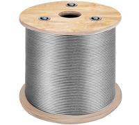 Moph Cavo in Acciaio Inossidabile da 150M, Cavo Metallico in Tipo Acciaio 316 Costruzione 7x7, La Fune Metallica da 1433 Libbre Resistente alla Corrosione e allo Strappo per Macchinari, Industria
