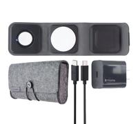 Mophie 3 in 1 Pieghe da Viaggio Piattaforma Caricabatteria Con Magsafe per Mela