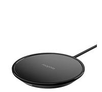 Mophie Pad di ricarica wireless mini - Ricarica rapida da 7,5 W - Realizzato per Apple iPhone e AirPods - Finitura lucida - Nero (spina UK)