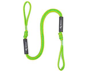 MOPHOEXII Bungee Dock Line e Anchor Line si estende da 1,2 a 1,6 m, assorbe tacchetti, banchine, piloni e ancore. Riduce la trazione per la tua barca, SeaDoo, pontone, PWC, Jet Ski, Kayak (verde-1pcs)