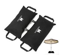 MOPHOEXII Peso base ombrello, confezione da 2 sacchi di sabbia da 20,4 kg, resistenti sacchetti riempibili per tenere giù le cose, pesi per mobili da patio e portaombrelli a sbalzo (senza sabbia)