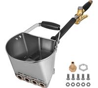 Mophorn Pistola per Intonaco, Intonacatrice con 4 Getti, Spruzzatore di Sabbia per Intonaco, Malta di Calce per Pittura Murale