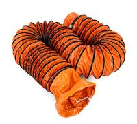 Mophorn Tubo Flessibile per Condotto in PVC da 32 Piedi/9,8 m, Diametro 12 Pollici, Colore Arancione, con Corde Regolabili