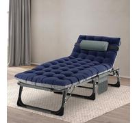 MOPHOTO Letto pieghevole - Letto per ospiti con materasso, letto singolo, compatto e salvaspazio, pieghevole - 190 x 68 cm