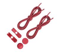 mophrati 1 paio di lacci per scarpe senza lacci con chiusura per per scarpe elastici riflettenti universali per bambini 23 colori, Rosso