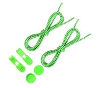 mophrati 1 paio di lacci per scarpe senza lacci con chiusura per per scarpe elastici riflettenti universali per bambini 23 colori, fluorescenza Verde