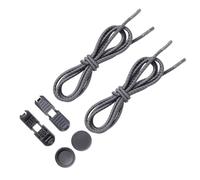 mophrati 1 paio di lacci per scarpe senza lacci con chiusura per per scarpe elastici riflettenti universali per bambini 23 colori, Grigio