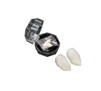 mophrati 12 Pezzi Denti da Vampiro Festa di Tutti i Santi Denti Finti Puntelli Ornamenti Party Dress Up Costume Masquerade Accessorio Stampo, Scatola da 15 mm