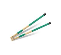 mophrati 2 pezzi bacchette tasselli per strumenti in legno Fascis bacchette per percussioni set di parti set di ballate professionali manico in gomma, Verde